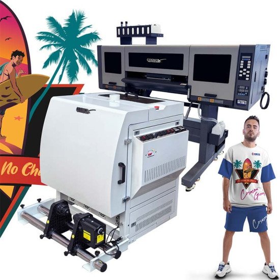 13-Color DTF Printer for Vibrant Apparel | 60cm/120cm w/ DTF Shaker