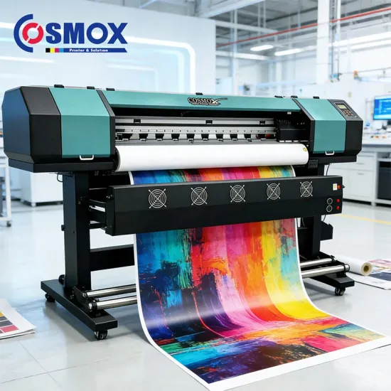 Cosmox UV Eco-Solvent Sublimation Printer – 2/4 Head, 130cm to 250cm Wide Format